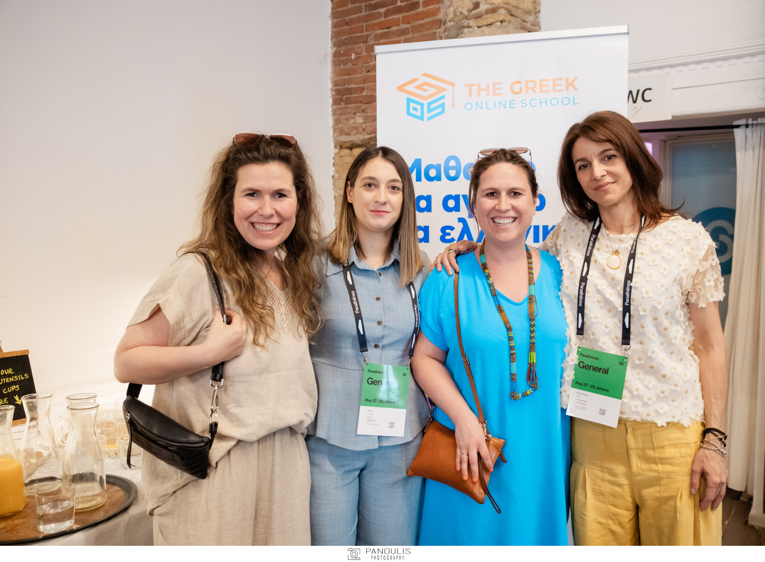 Four participants together at Panathenea