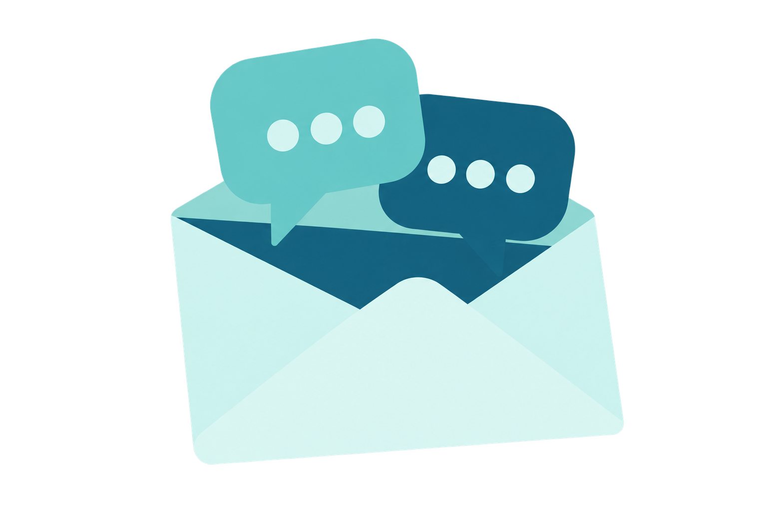 An open envelope with conversation bubbles, inviting you to join ICONS